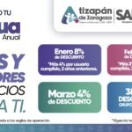 ATIZAPÁN DE ZARAGOZA ANUNCIA DESCUENTOS EN EL PAGO ANUAL DE AGUA 2026