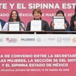 DELFINA GÓMEZ, EL SNTE SECCIÓN 36 Y EL DIPUTADO RIGOBERTO VARGAS IMPULSAN ACUERDO POR ESCUELAS SEGURAS EN EL EDOMÉX