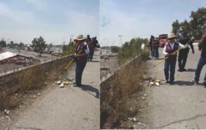 BLANCA GUADALUPE SÁNCHEZ ENCABEZA FAENAS DE LIMPIEZA EN EL PUENTE DE TEPEXPAN
