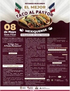 ¡BUSCAMOS EL MEJOR TACO AL PASTOR MEXIQUENSE! UNA OPORTUNIDAD ÚNICA PARA TAQUERÍAS