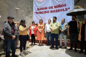 CUMPLEN DEMANDA HISTÓRICA EN SAN FRANCISCO CHIMALPA CON MURO DE CONTENCIÓN ESCOLAR