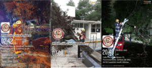 ATIENDEN BOMBEROS Y PROTECCIÓN CIVIL CAÍDA DE ÁRBOLES EN CUAUTITLÁN IZCALLI TRAS FUERTES LLUVIAS