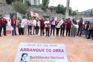INICIA CONSTRUCCIÓN DE DOS PLANTELES DEL BACHILLERATO NACIONAL «MARGARITA MAZA» EN TLALNEPANTLA