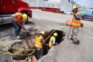 REPARAN SOCAVÓN EN ZONA INDUSTRIAL CUAMATLA TRAS DETECTAR FALLA EN DRENAJE