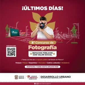 SEDUI INVITA A PARTICIPAR EN EL TERCER CONCURSO DE FOTOGRAFÍA «ESPACIOS PÚBLICOS CON VALOR SOCIAL» CON PREMIOS DE HASTA 40 MIL PESOS