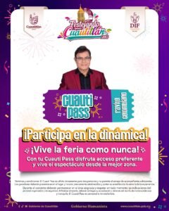 ANUNCIAN DINÁMICA DE CUAUTI PASS PARA CONCIERTOS EN CUAUTITLÁN