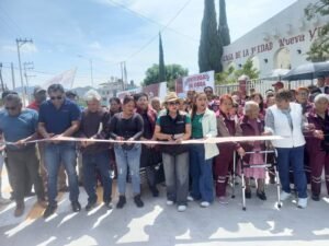 ENTREGAN OBRAS ESTRATÉGICAS DE PAVIMENTACIÓN Y ALUMBRADO PÚBLICO EN ACOLMAN