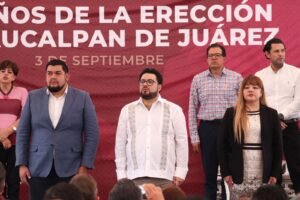 CONMEMORA ISAAC MONTOYA EL 152 ANIVERSARIO DE NAUCALPAN CON ANUNCIOS DE OBRA Y TRABAJO TERRITORIAL