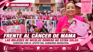 NICOLÁS ROMERO REFUERZA LA PREVENCIÓN DEL CÁNCER DE MAMA CON JORNADA DE SERVICIOS GRATUITOS