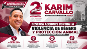 PRESENTA KARIM CARVALLO BALANCE DE SU SEGUNDO AÑO LEGISLATIVO: PRIORIZA COMBATE A LA VIOLENCIA DE GÉNERO, PROTECCIÓN ANIMAL Y RECURSOS PARA MUNICIPIOS