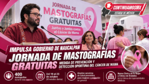 NAUCALPAN REALIZA JORNADA GRATUITA DE MASTOGRAFÍAS PARA FORTALECER LA DETECCIÓN OPORTUNA