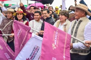 DELFINA GÓMEZ INICIA REHABILITACIÓN DE LA CARRETERA SAN FELIPE DEL PROGRESO–CARMONA TRAS 20 AÑOS DE ESPERA
