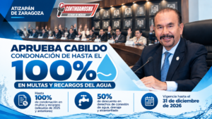 ATIZAPÁN APRUEBA CONDONACIÓN DE HASTA 100% EN MULTAS Y RECARGOS POR ADEUDOS DE AGUA
