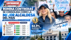 ROMINA CONTRERAS SE CONSOLIDA COMO LA MEJOR ALCALDESA DEL PAÍS CON 63.9% DE APROBACIÓN